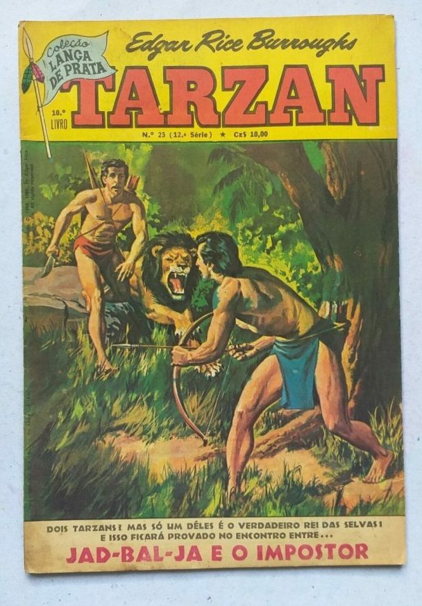 Tarzan 12ª Série Nº 23 - Coleção Lança de Prata (Editora Ebal) Janeiro/Fevereiro 1987
