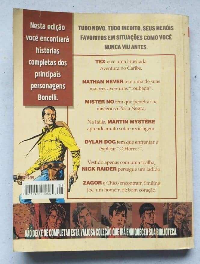 | Casa do Colecionador Tex e os Aventureiros Nº 01 - Seleção Bonelli Comics (Mythos Editora) Fevereiro 2005