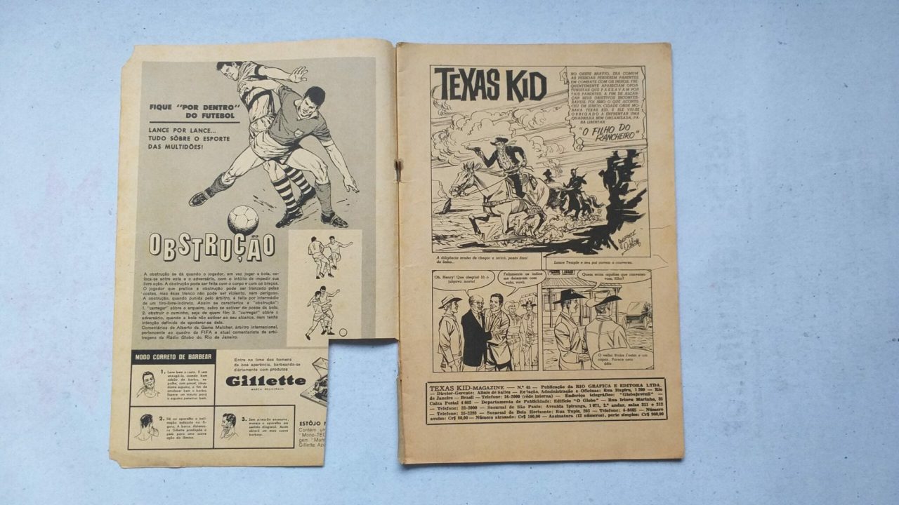 | Casa do Colecionador Texas Kid Nº 45 (Rio Gráfica Editora - RGE) 1964