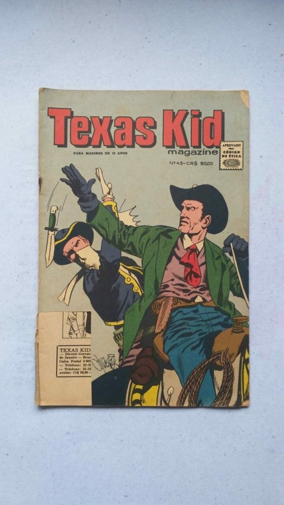 | Casa do Colecionador Texas Kid Nº 45 (Rio Gráfica Editora - RGE) 1964