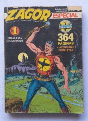 Zagor Especial Nº 01 - 4 Aventuras Completas (Editora Record) Janeiro 1991