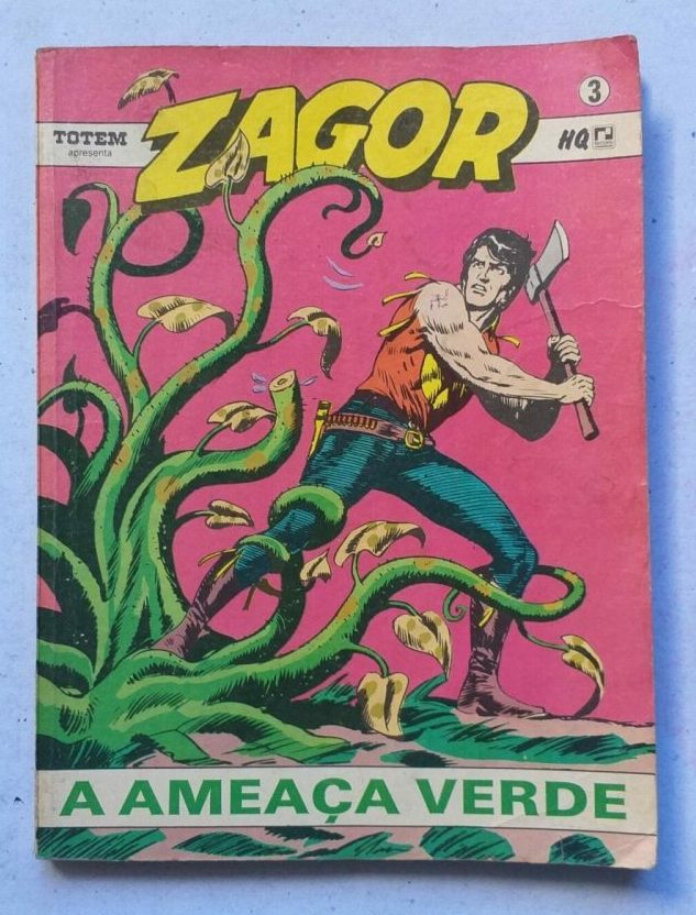 | Casa do Colecionador Zagor Nº 03 - A Ameaça Verde (Editora Record) Outubro 1989