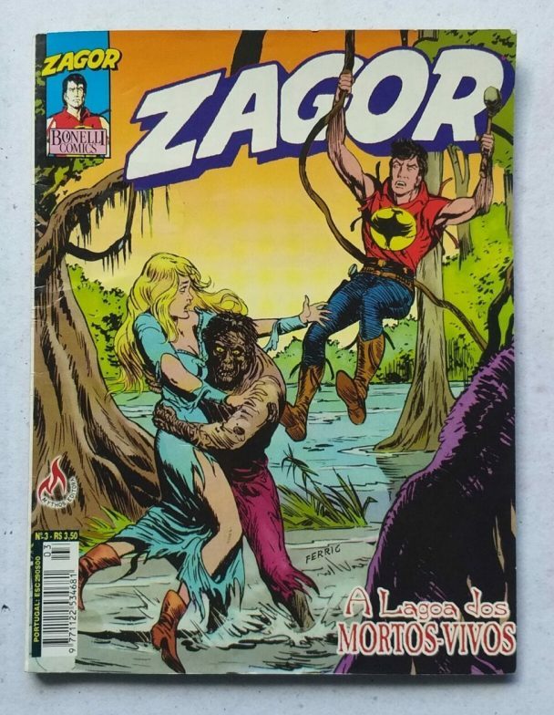 | Casa do Colecionador Zagor Nº 03 - A Lagoa dos Mortos Vivos (Mythos Editora) Outubro 1999