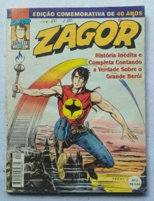 Zagor Nº 04 - Edição Comemorativa de 40 anos (Mythos Editora) Julho 2001