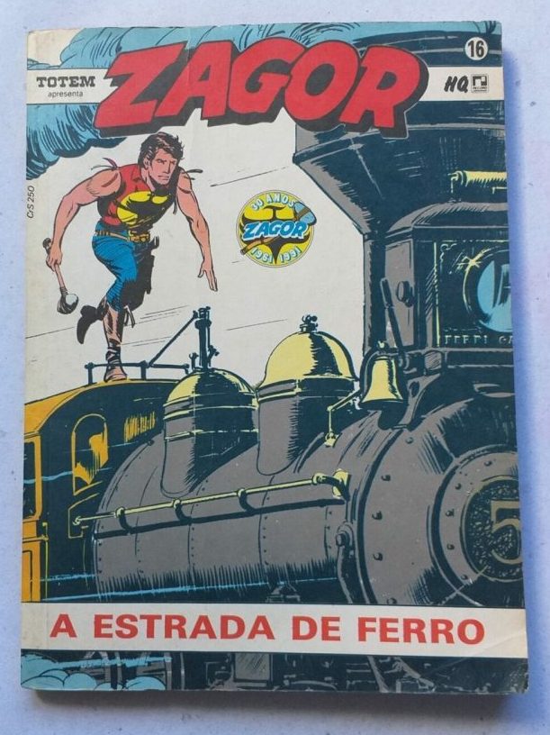 | Casa do Colecionador Zagor Nº 16 - A Estrada de Ferro (Editora Record) Janeiro 1991