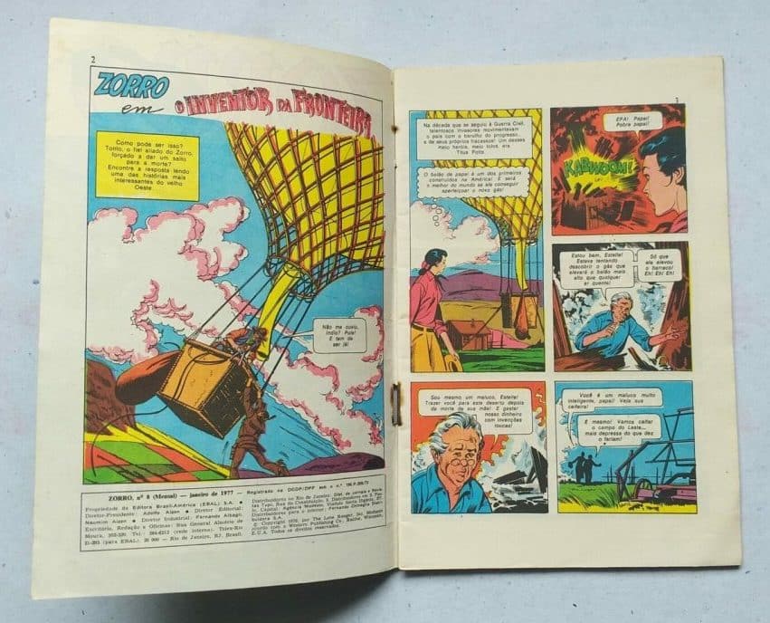 | Casa do Colecionador Zorro em Formatinho Nº 08 (Editora Ebal) Janeiro 1977