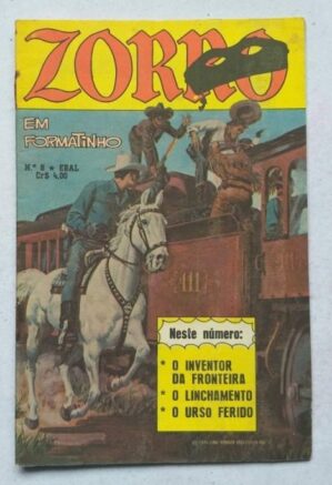 Zorro em Formatinho Nº 08 (Editora Ebal) Janeiro 1977