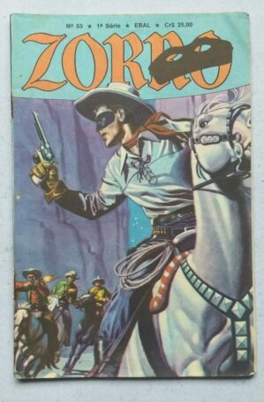 Zorro em Formatinho Nº 55 - 1ª Série (Editora Ebal) Dezembro 1980