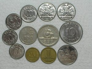 100 / 200 Réis - 1932 Vicentina + 10 moedas diversas Mbc/S/Fc / Cod. 160.10