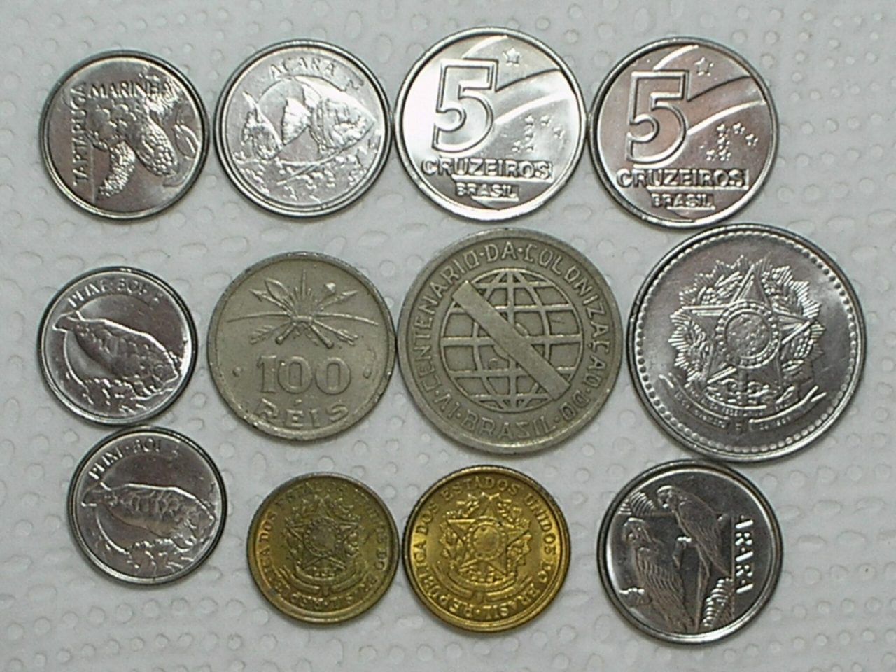 | Casa do Colecionador 100 / 200 Réis - 1932 Vicentina + 10 moedas diversas Mbc/S/Fc / Cod. 160.5