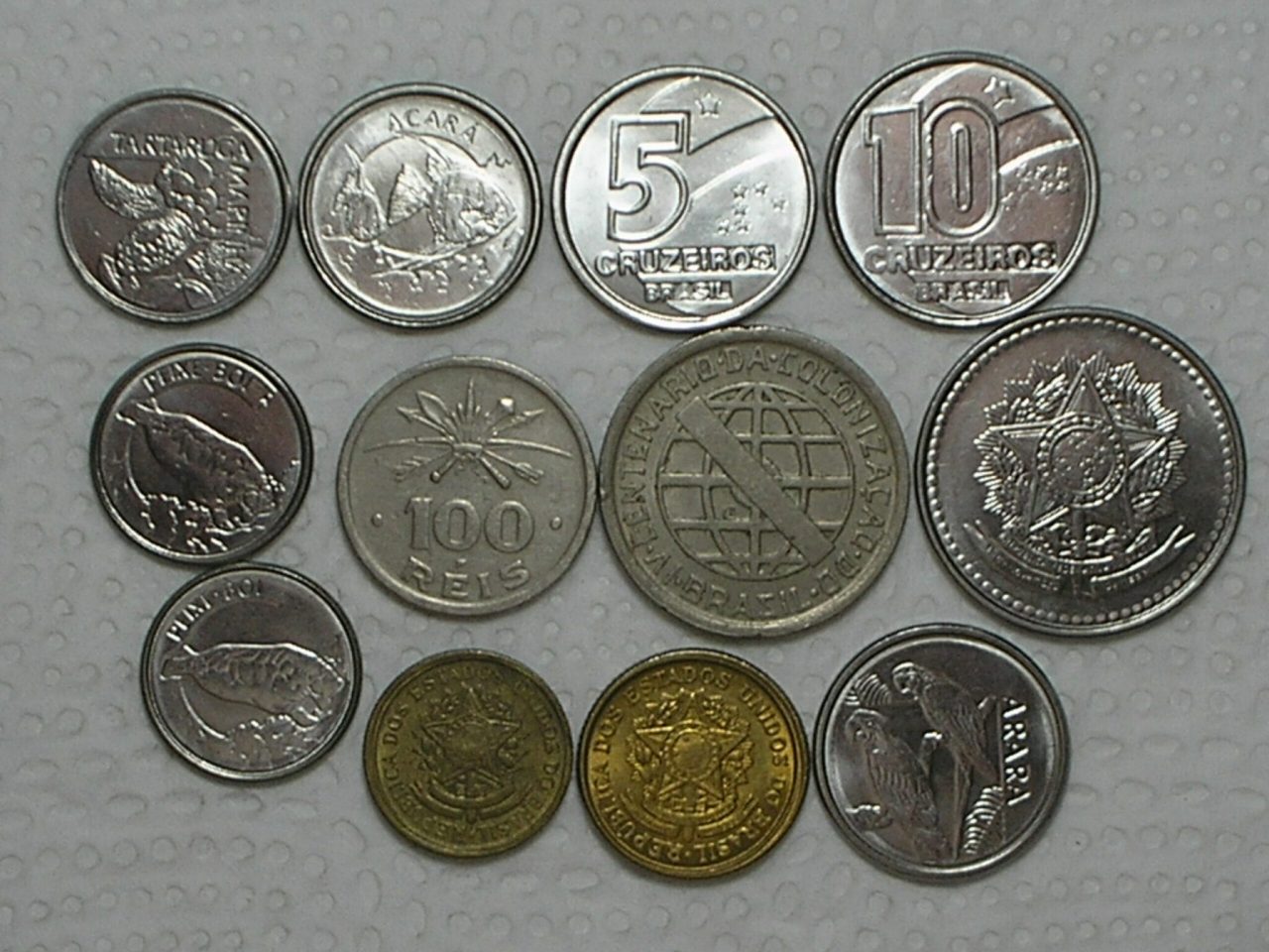 | Casa do Colecionador 100 / 200 Réis - 1932 Vicentina + 10 moedas diversas Mbc/S/Fc / Cod. 160.6