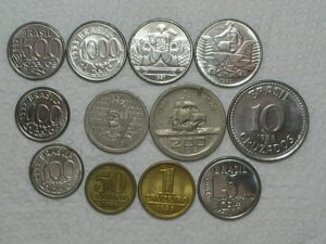 100 / 200 Réis - 1932 Vicentina + 10 moedas diversas Mbc/S/Fc / Cod. 160.6