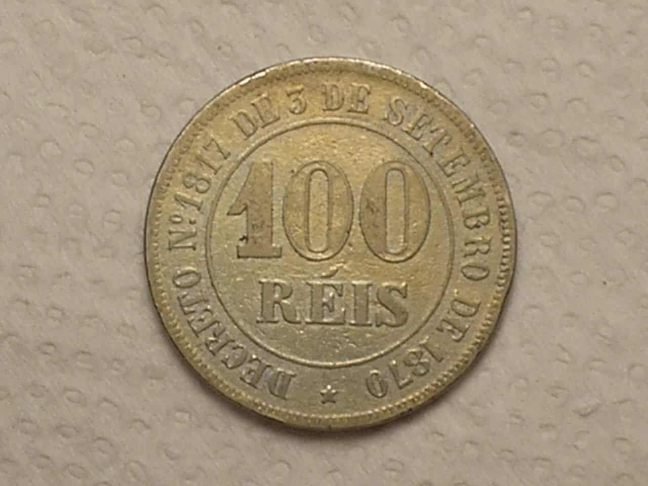 | Casa do Colecionador 100 Réis - 1871 ... Império... / Cod. 550.1