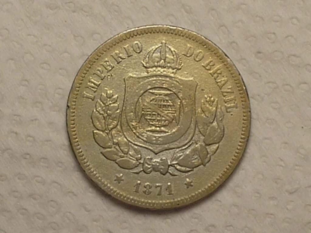 | Casa do Colecionador 100 Réis - 1871 ... Império... / Cod. 550.1