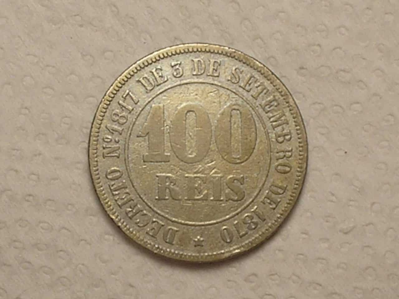 | Casa do Colecionador 100 Réis - 1871 ... Império... / Cod. 550.2