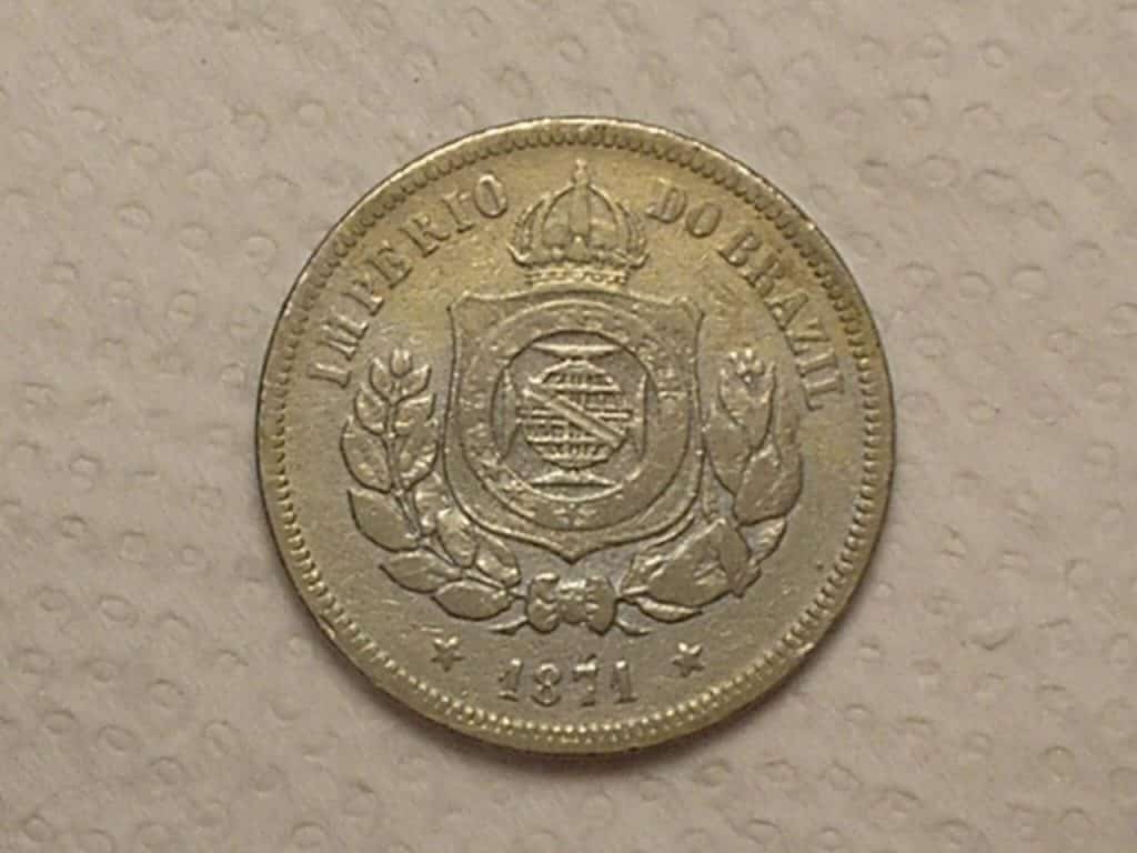 | Casa do Colecionador 100 Réis - 1871 ... Império... / Cod. 550.2