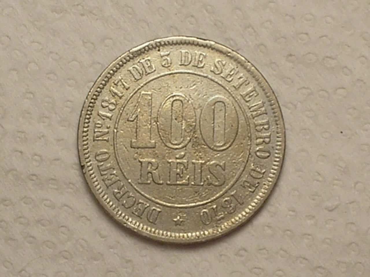 | Casa do Colecionador 100 Réis - 1878 ... Império... / Cod. 550.1