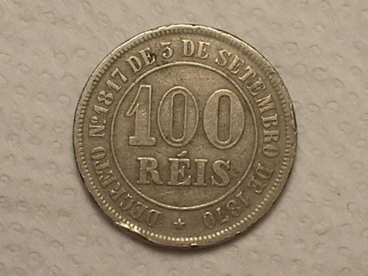 | Casa do Colecionador 100 Réis - 1878 ... Império... / Cod. 550.2