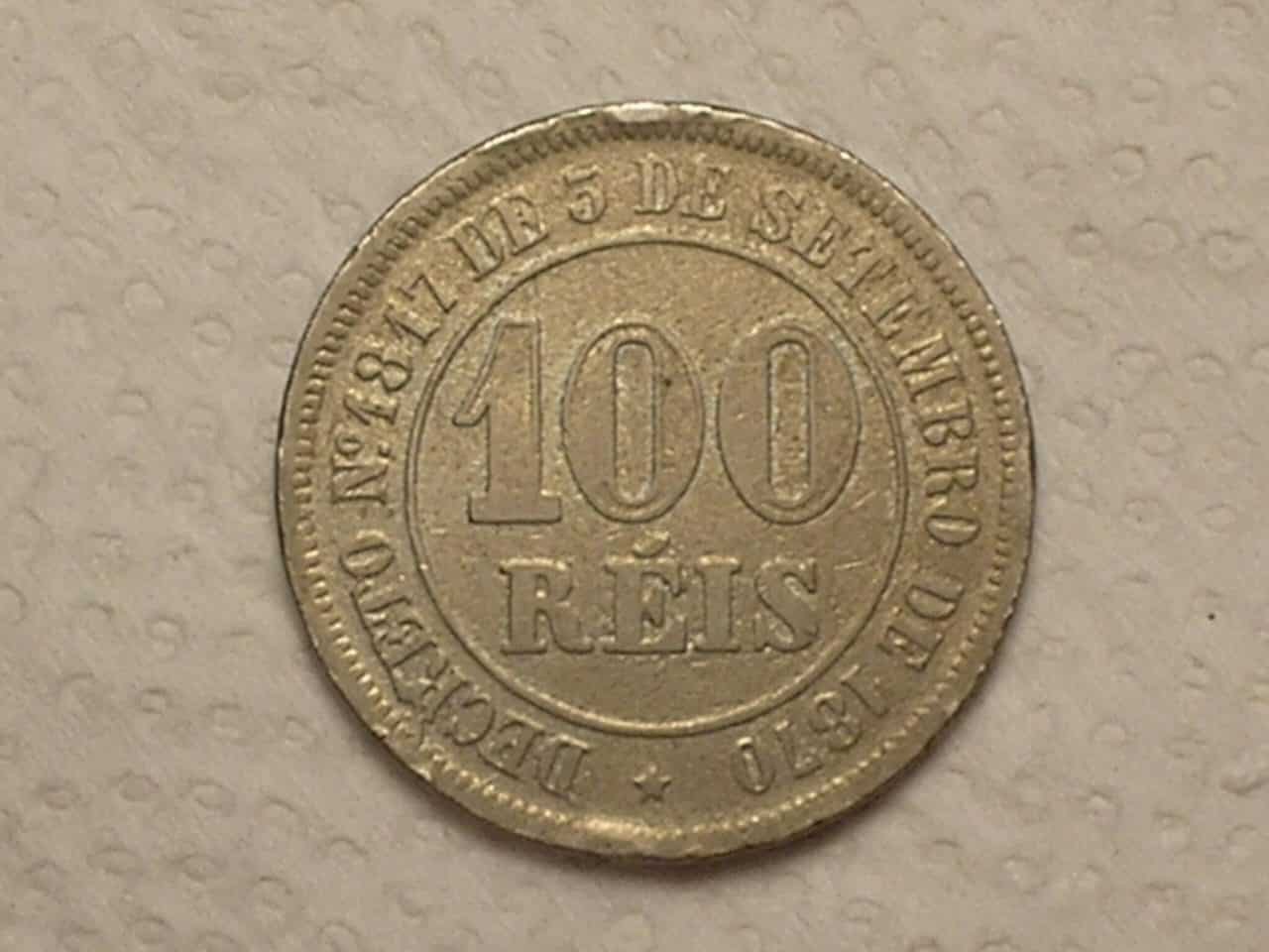 | Casa do Colecionador 100 Réis - 1878 ... Império... / Cod. 550.3
