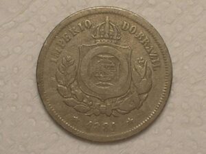 100 Réis - 1881 do Império / Data Dificil / Cod. 290