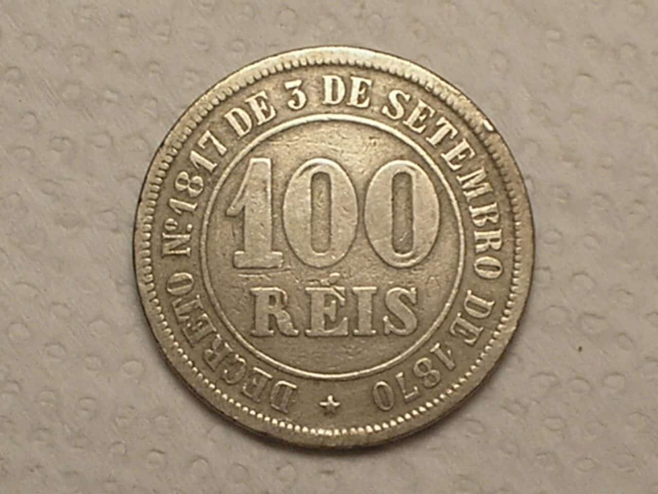 | Casa do Colecionador 100 Réis - 1881 ... Império... / Cod. 550.2