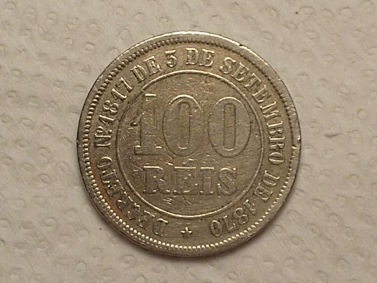 | Casa do Colecionador 100 Réis - 1881 ... Império... / Cod. 550.3