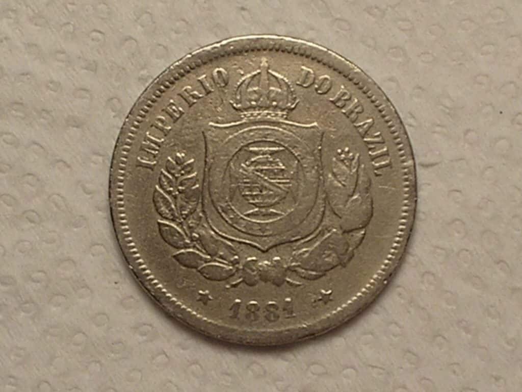 | Casa do Colecionador 100 Réis - 1881 ... Império... / Cod. 550.3