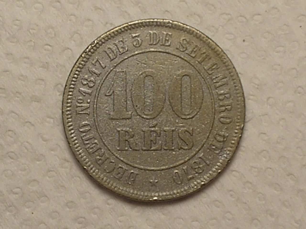 | Casa do Colecionador 100 Réis - 1881 ... Império... / Cod. 550.4