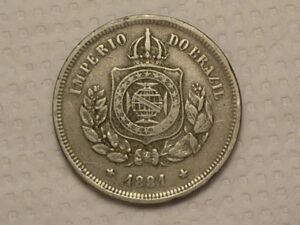100 Réis - 1881 / Níquel do Império / Mbc / Cod. 870