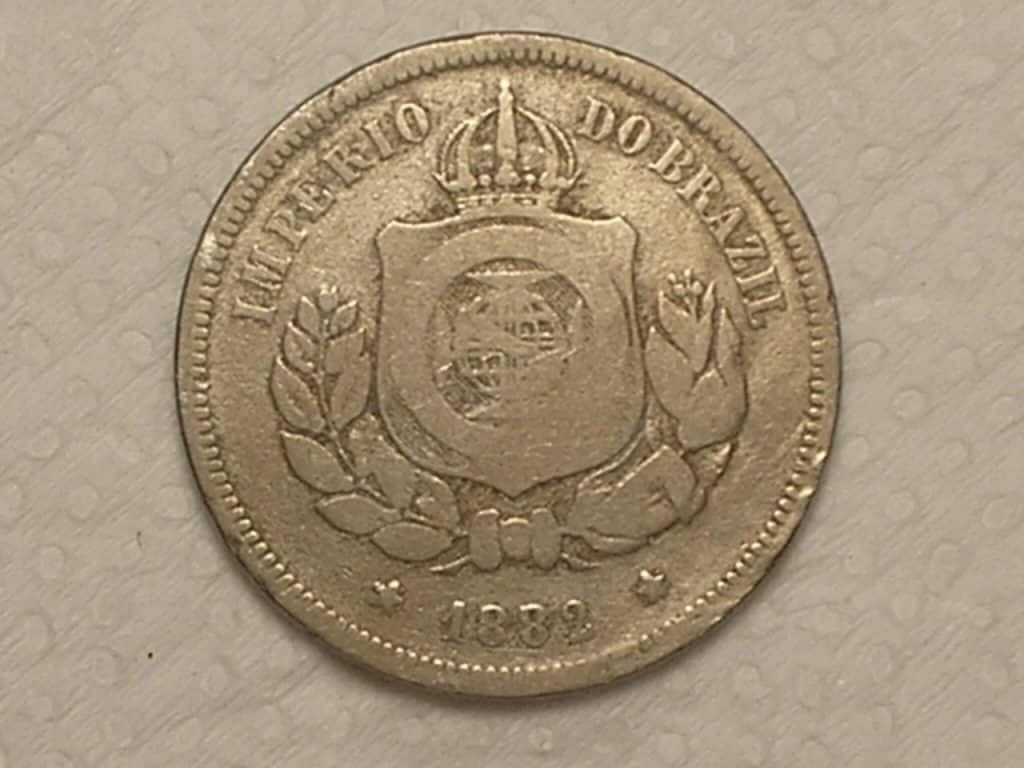 | Casa do Colecionador 100 Réis - 1882 do Império / Data Dificil / Cod. 290