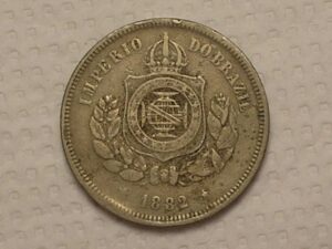 100 Réis - 1882 / Níquel do Império / Mbc / Cod. 870