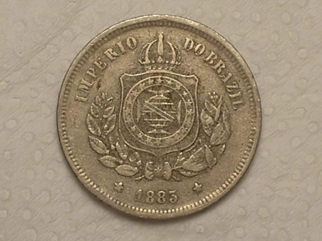 | Casa do Colecionador 100 Réis - 1883 do Império / Data Dificil / Cod. 290
