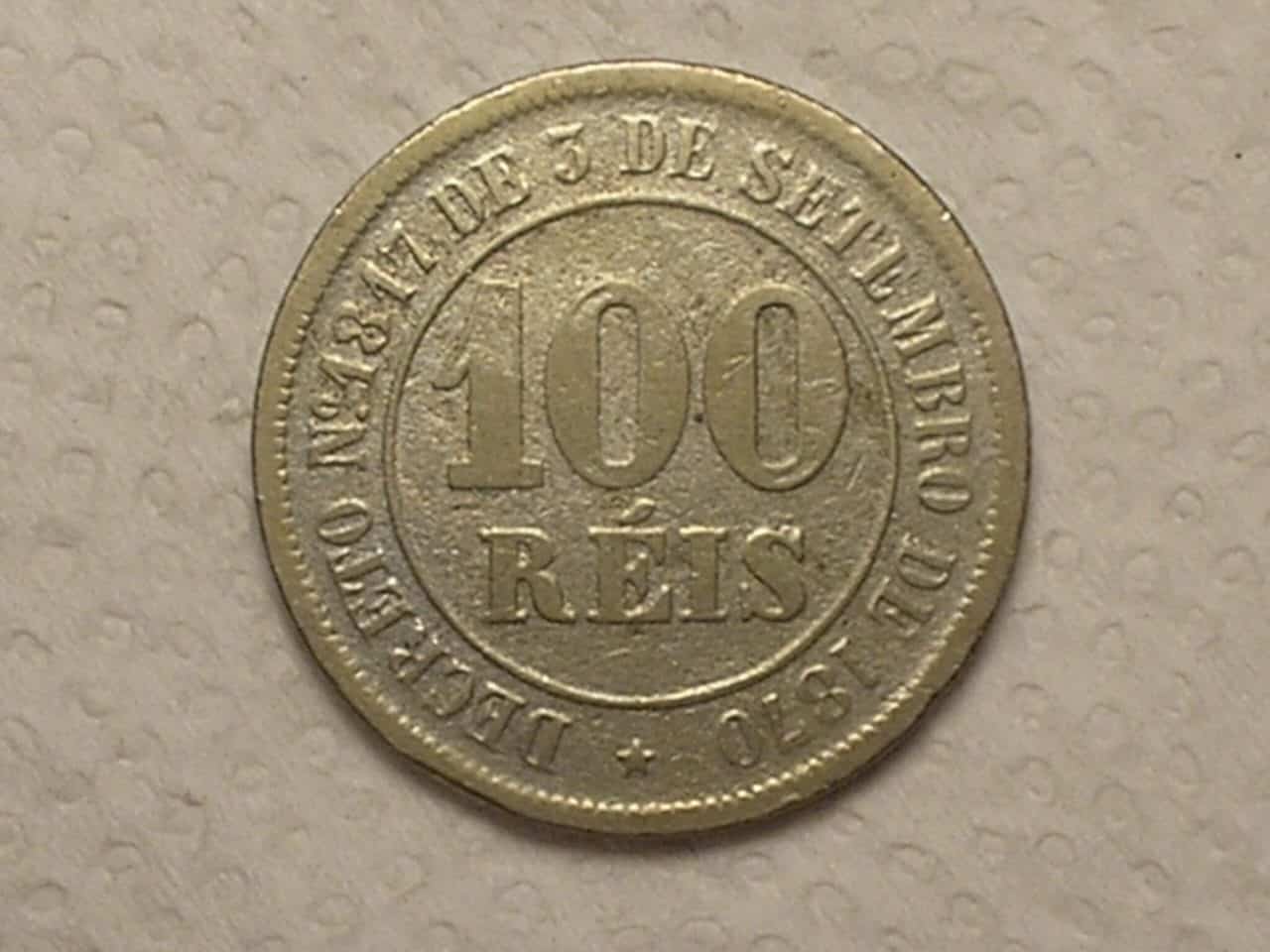 | Casa do Colecionador 100 Réis - 1883 ... Império... / Cod. 550.2