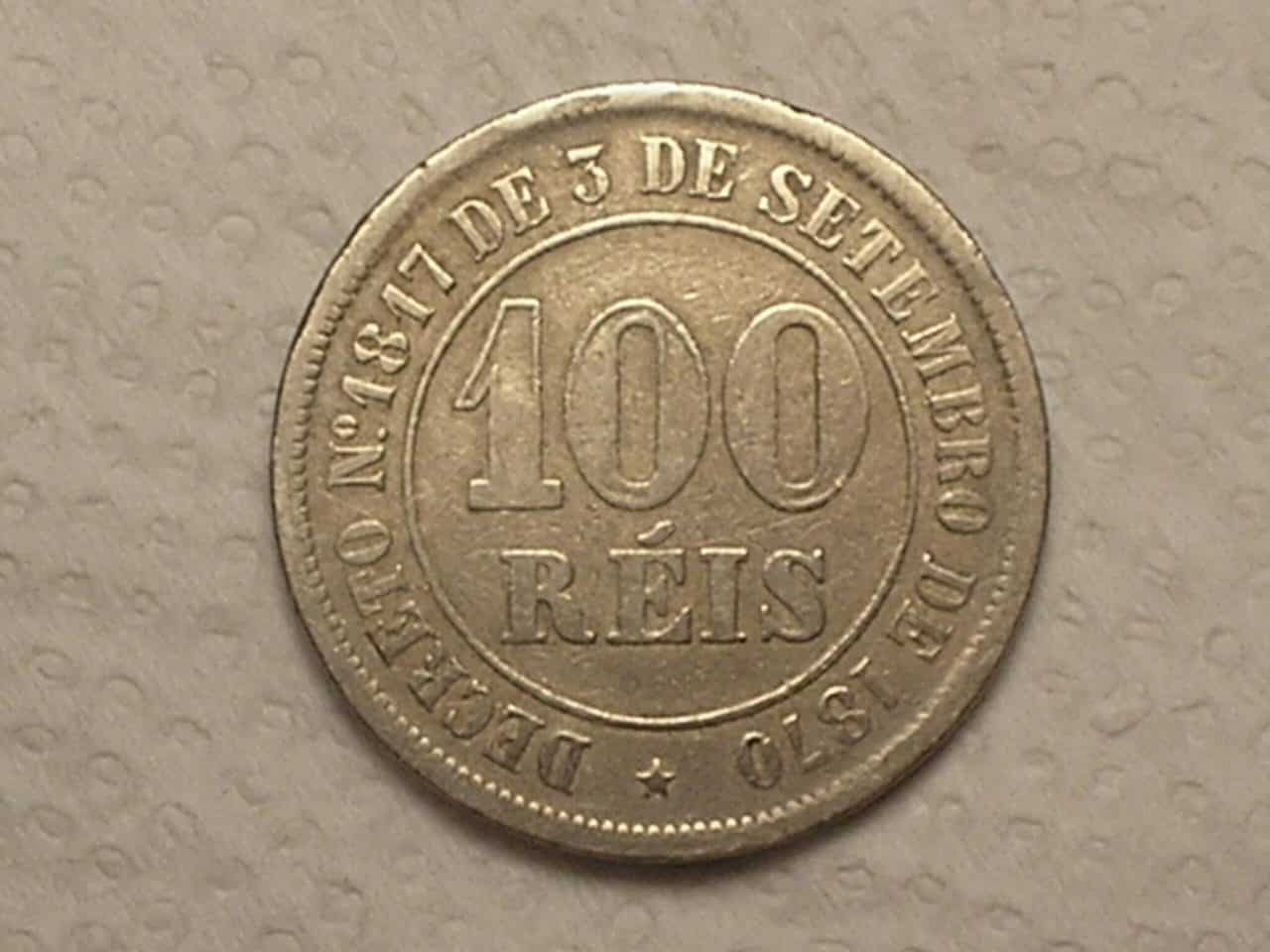 | Casa do Colecionador 100 Réis - 1883 ... Império... / Cod. 550.3