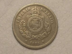 100 Réis - 1885 do Império / Data Dificil / Conservada Mbc / Cod. 290