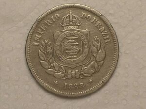 100 Réis - 1888 do Império / Data Dificil / Conservada Mbc / Cod. 290.1