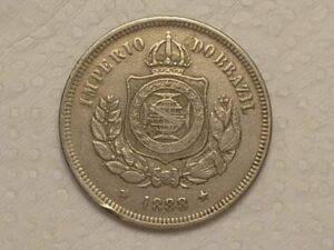 100 Réis - 1888 do Império / Data Dificil / Conservada Mbc / Cod. 290.2