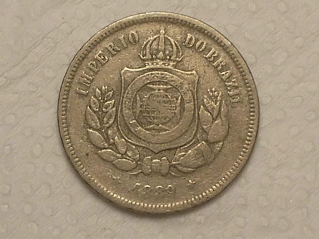 | Casa do Colecionador 100 Réis - 1889 do Império / Data Escassa / Mbc / Cod. 290