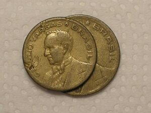 20 e 50 centavos - 1944 Sem a Sigla - Bz/al - Cod. 140.2