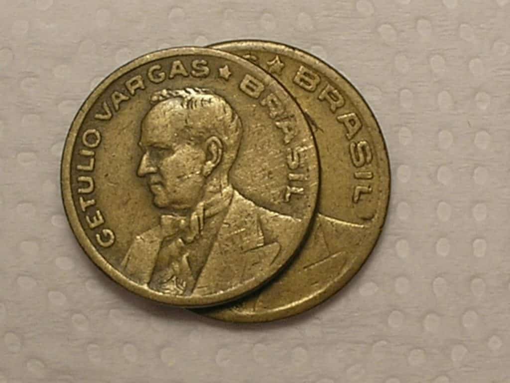 | Casa do Colecionador 20 e 50 centavos - 1944 Sem a Sigla - Bz/al - Cod. 140.4