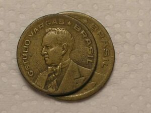 20 e 50 centavos - 1944 Sem a Sigla - Bz/al - Cod. 140.5