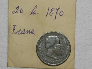 20 Réis - 1870 / Data Escasssa / Bronze / Cod. 780