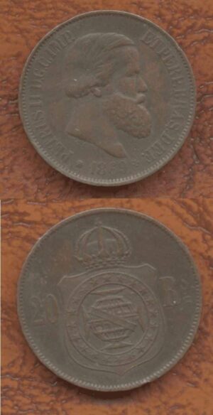 20 RÉIS BRONZE 1869