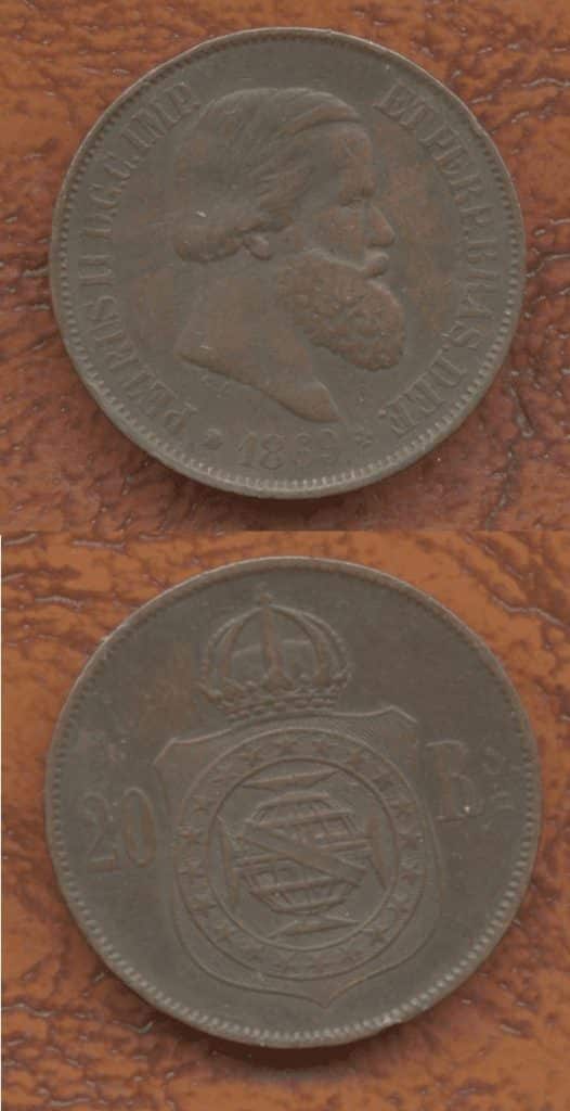 | Casa do Colecionador 20 RÉIS BRONZE 1869