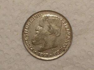 200 Réis - 1867 / Império de Petrus II - Prata / Mbc / Cod. 380.2