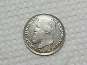 200 Réis - 1867 / Petrus II - Prata / Mbc / Cod. 130.3