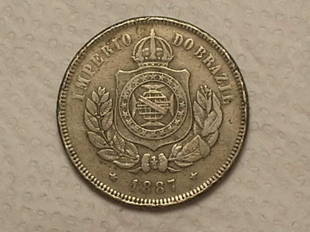 | Casa do Colecionador 200 Réis - 1887 / Escassa / Império / Mbc / Cod. 560.2
