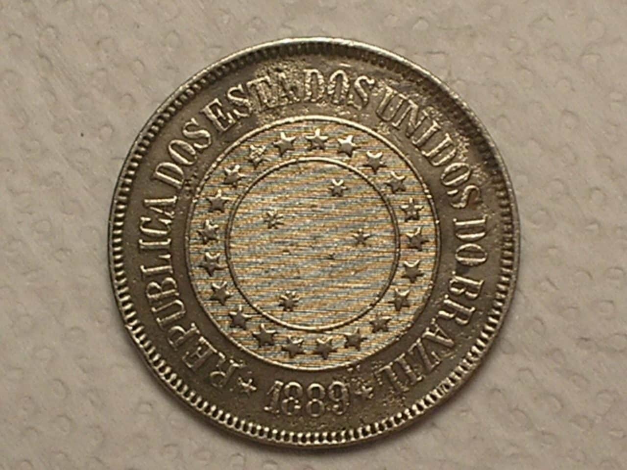 | Casa do Colecionador 200 Réis - 1889 / República / Mbc / Cod. 560.1