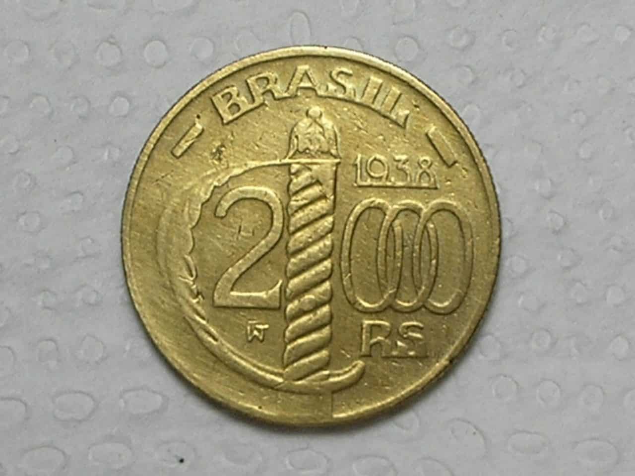 | Casa do Colecionador 2.000 Réis - 1938 / Caxias - Serrilhda / Bz-al / cod. 390.1