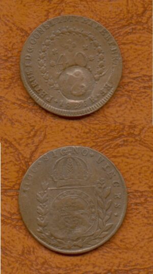40 RÉIS 1826 R. COM CAR. DE 20 .